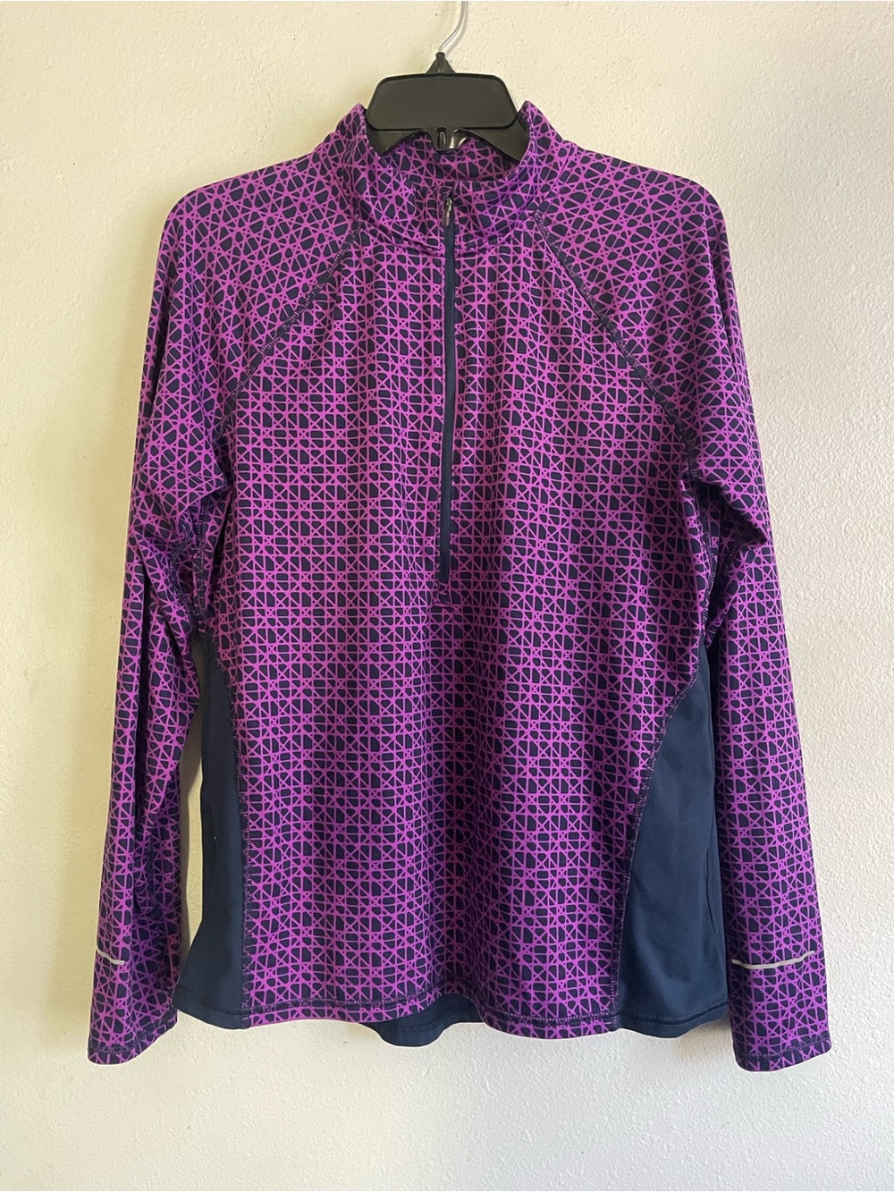 Champion Purple and Black Half-Zip Pullover